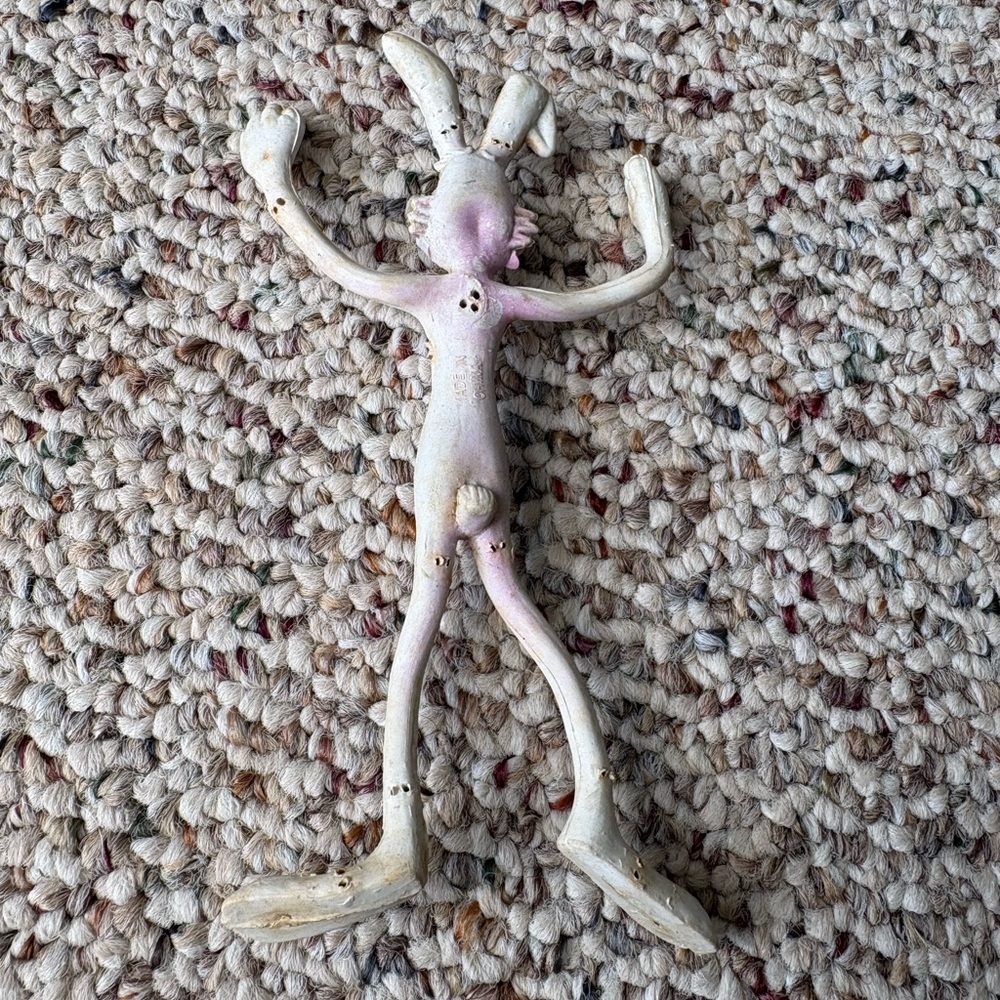 Set of Two 6” Bendable Flexible Bunny Figures - Picture 3 of 6